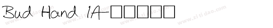 Bud Hand 1A字体转换